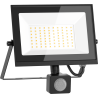 Mexen Luxpro+ naświetlacz LED z czujnikiem ruchu, 50W, Zimna - 6500K, 5500 lm, czarny - L236-050-65-70