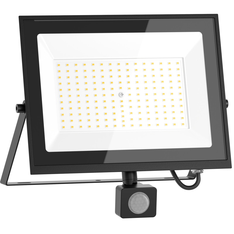 Mexen Luxpro+ naświetlacz LED  z czujnikiem ruchu, 100W, Neutralna - 4000K, 11000 lm, czarny - L236-100-40-70