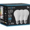 Mexen Nova 3x żarówka LED E27, A60, 5W, Zimna - 6500K, 525 lm - L100-E27-0565-01x03