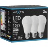 Mexen Nova 3x żarówka LED E27, A60, 10W, Neutralna - 4000K, 1055 lm - L100-E27-1040-01x03