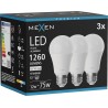 Mexen Nova 3x żarówka LED E27, A60, 12W, Neutralna - 4000K, 1260 lm - L100-E27-1240-01x03