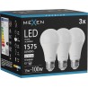 Mexen Nova 3x żarówka LED E27, A60, 15W, Neutralna - 4000K, 1575 lm - L100-E27-1540-01x03
