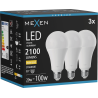 Mexen Nova 3x żarówka LED E27, A70, 20W, Ciepła - 3000K, 2100 lm - L100-E27-2030-01x03
