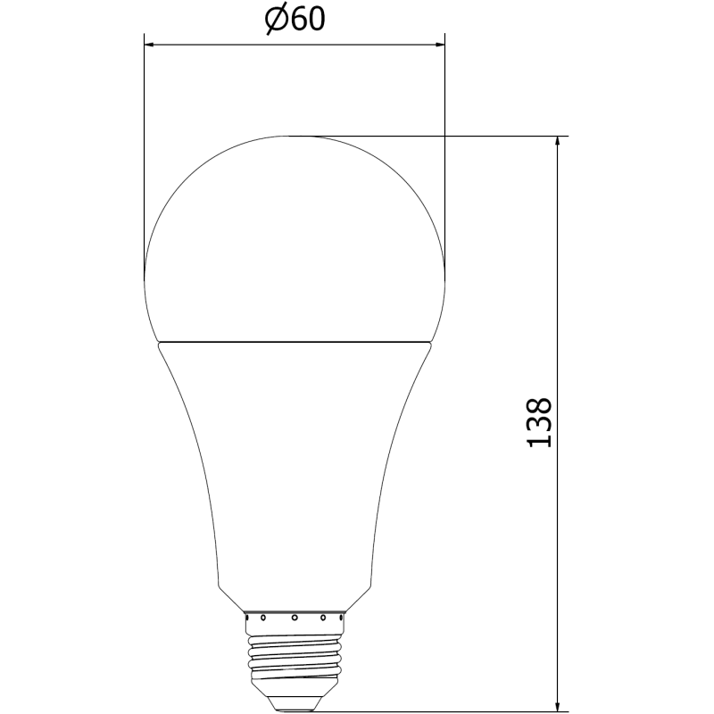 Mexen Nova 3x żarówka LED E27, A70, 20W, Zimna - 6500K, 2100 lm - L100-E27-2065-01x03
