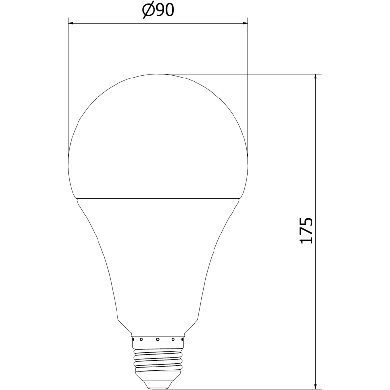 Mexen Nova 3x żarówka LED E27, A95, 25W, Ciepła - 3000K, 2625 lm - L100-E27-2530-01x03