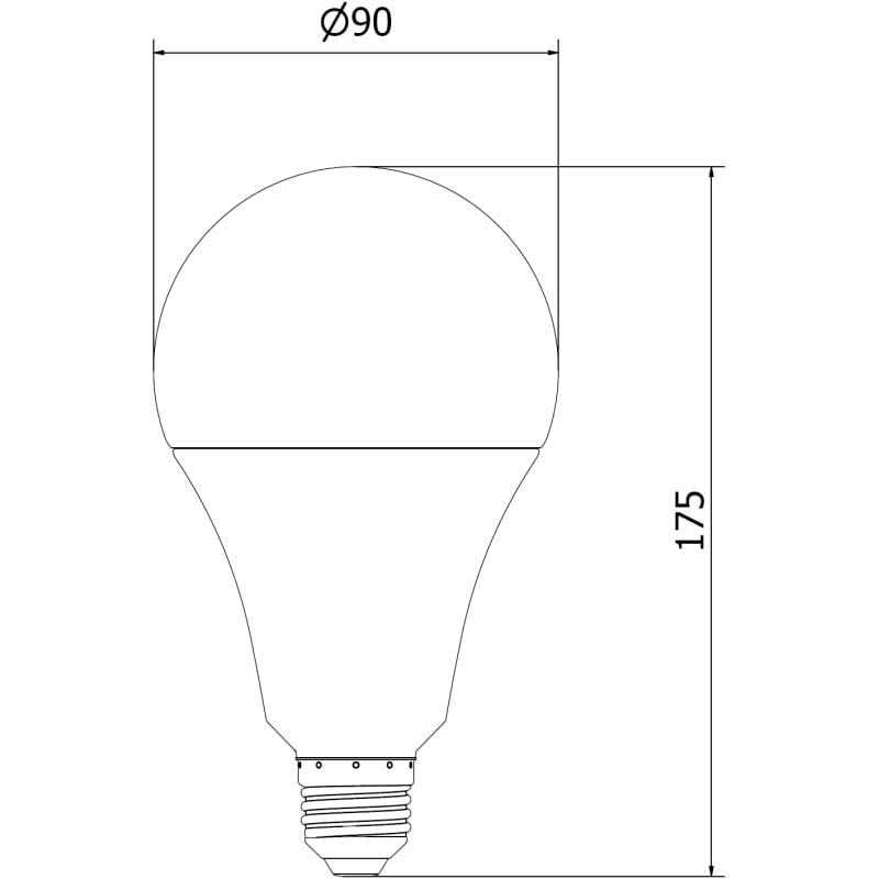 Mexen Nova 3x żarówka LED E27, A95, 25W, Neutralna - 4000K, 2625 lm - L100-E27-2540-01x03