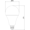 Mexen Nova 3x żarówka LED E27, A95, 25W, Zimna - 6500K, 2625 lm - L100-E27-2565-01x03