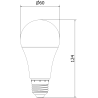 Mexen Nova 6x żarówka LED E27, A60, 15W, Neutralna - 4000K, 1575 lm - L100-E27-1540-01x06