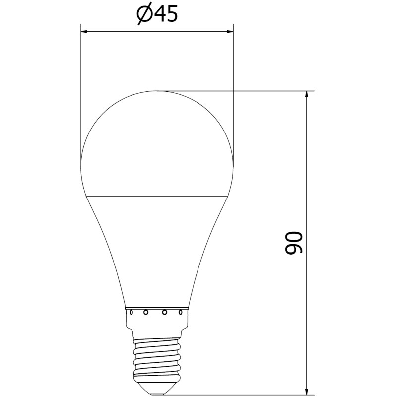 Mexen Nova 3x żarówka LED E14, G45, 10W, Neutralna - 4000K, 1055 lm - L101-E14-1040-01x03