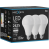 Mexen Nova 3x żarówka LED E27, A95, 25W, Neutralna - 4000K, 2625 lm - L100-E27-2540-01x03