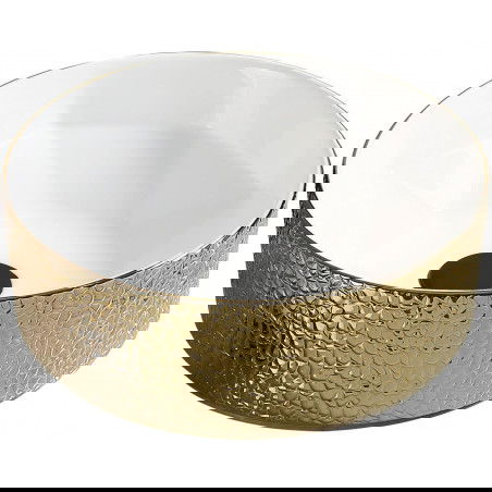 Mexen Clarisa umywalka nablatowa 41 x 41 cm, biała/złota - 22074153