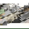 Mexen Andres zlewozmywak granitowy 1,5-komorowy z ociekaczem 1000 x 500 mm, beżowy, syfon chrom - 6515101510-69