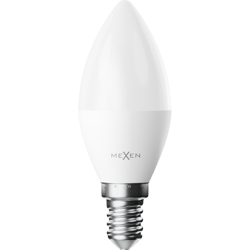 Mexen Nova 3x żarówka LED E14, C37, 1W, Ciepła - 3000K, 105 lm - L102-E14-0130-01x03