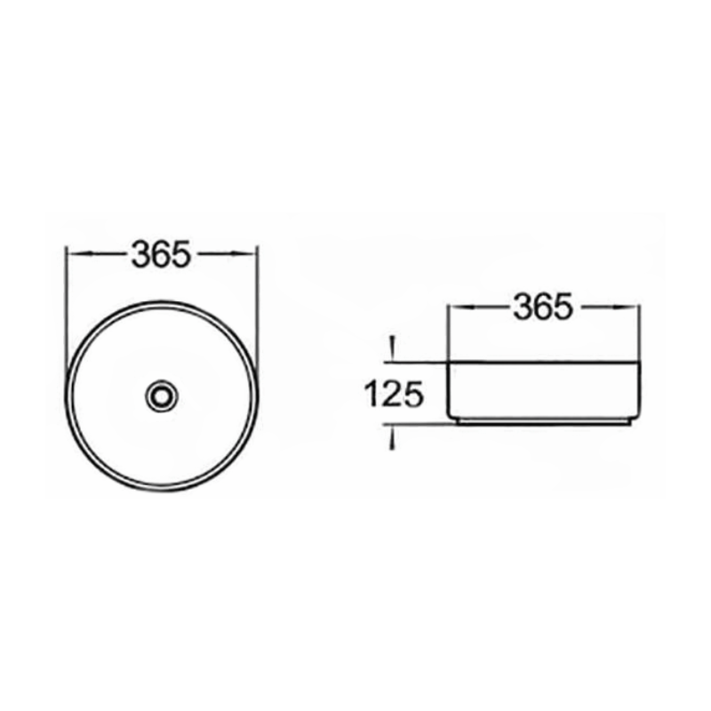 Mexen Clarisa umywalka nablatowa 36 x 36 cm, biała/złota - 22073655