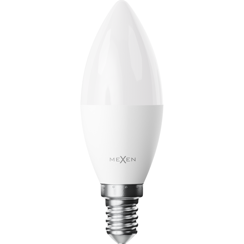 Mexen Nova 3x żarówka LED E14, C37, 8W, Ciepła - 3000K, 840 lm - L102-E14-0830-01x03