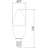 Mexen Nova 6x żarówka LED E14, C37, 9W, Neutralna - 4000K, 945 lm - L102-E14-0940-01x06