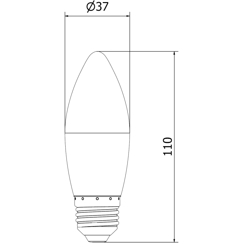 Mexen Nova 3x żarówka LED E27, C37, 10W, Ciepła - 3000K, 1055 lm - L102-E27-1030-01x03