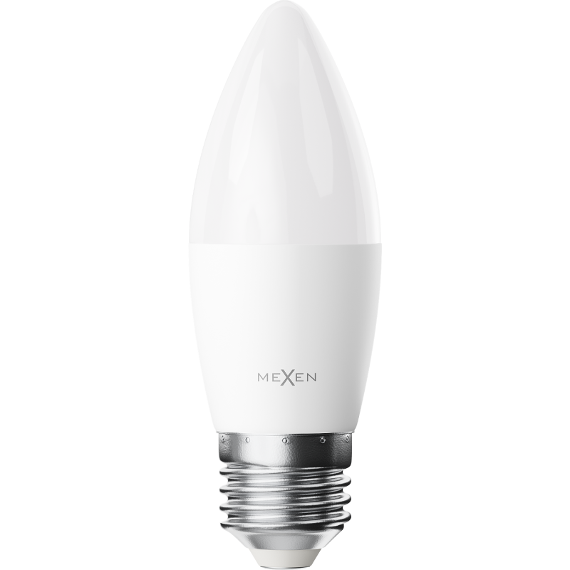 Mexen Nova 6x żarówka LED E27, C37, 10W, Zimna - 6500K, 1055 lm - L102-E27-1065-01x06