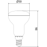 Mexen Nova 3x żarówka LED E14, R50, 3W, Neutralna - 4000K, 315 lm - L103-E14-0340-01x03