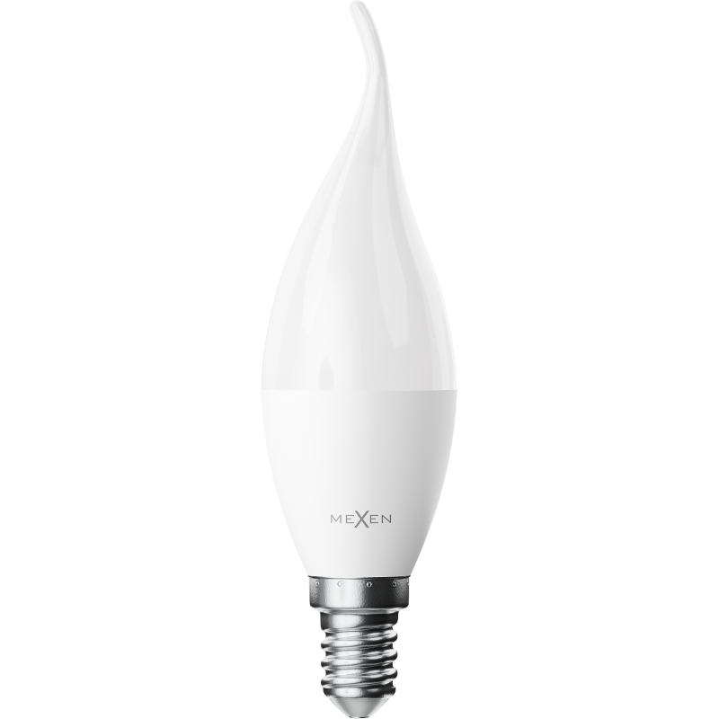 Mexen Nova 3x żarówka LED płomyk E14, C37, 5W, Zimna - 6500K, 525 lm - L106-E14-0565-01x03