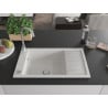 Mexen Elias zlewozmywak granitowy 1-komorowy z ociekaczem 795 x 480 mm, biały, syfon chrom - 6511791005-20