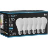Mexen Nova 10x żarówka LED E27, A60, 6W, Zimna - 6500K, 630 lm - L100-E27-0665-01x10