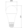 Mexen Nova 10x żarówka LED E27, A60, 15W, Neutralna - 4000K, 1575 lm - L100-E27-1540-01x10