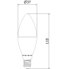 Mexen Nova 10x żarówka LED E14, C37, 9W, Zimna - 6500K, 945 lm - L102-E14-0965-01x10