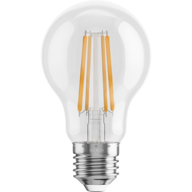 Mexen Vintis 3x żarówka filament LED E27, A60, 8W, Ciepła - 2200K, 1055 lm, clear - L150-E27-0822-00x03