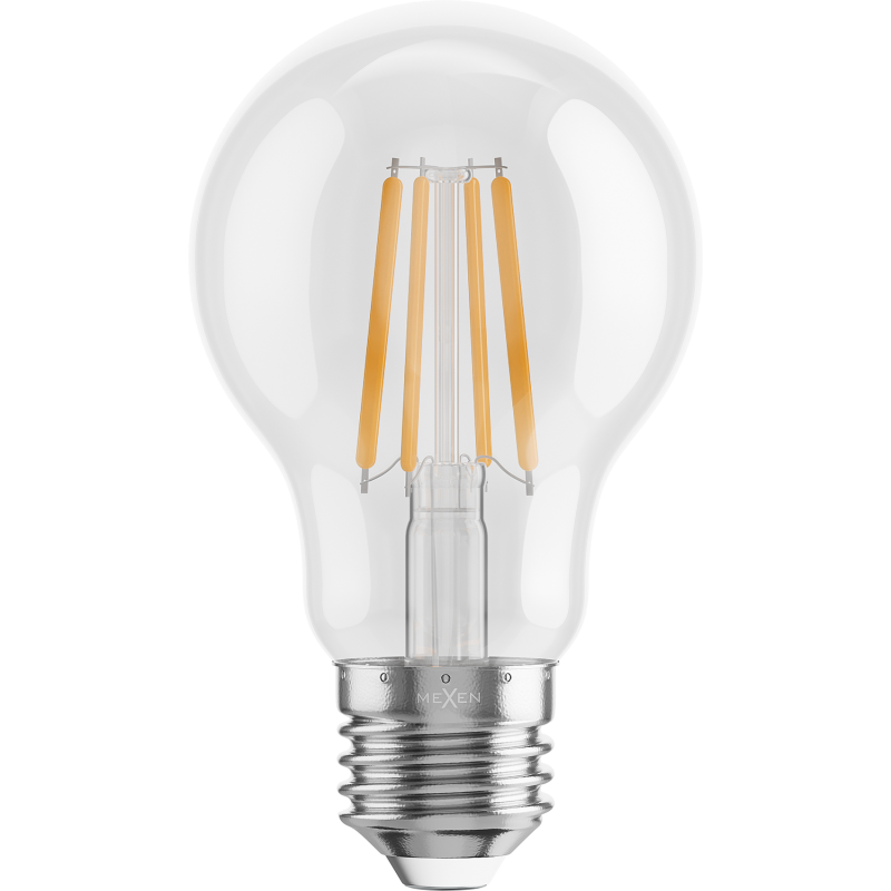 Mexen Vintis 10x żarówka filament LED E27, A60, 4W, Ciepła - 2200K, 470 lm, clear - L150-E27-0422-00x10