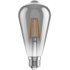 Mexen Vintis 6x żarówka filament LED E27, ST64, 4W, Ciepła - 2200K, 300 lm, smoke - L152-E27-0422-70x06