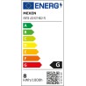 Mexen Vintis 6x żarówka filament LED E27, ST64, 8W, Ciepła - 2200K, 600 lm, smoke - L152-E27-0822-70x06