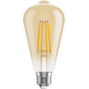 Mexen Vintis 10x żarówka filament LED E27, ST64, 8W, Ciepła - 2700K, 750 lm, amber - L152-E27-0827-50x10