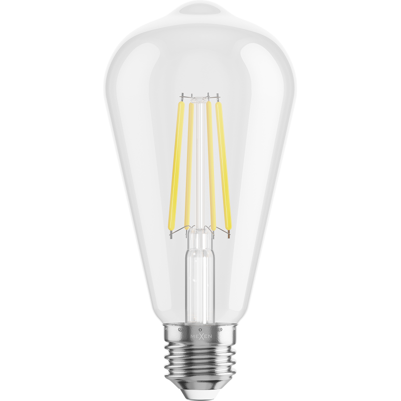 Mexen Vintis 10x żarówka filament LED E27, ST64, 8W, Neutralna - 4000K, 1055 lm, clear - L152-E27-0840-00x10