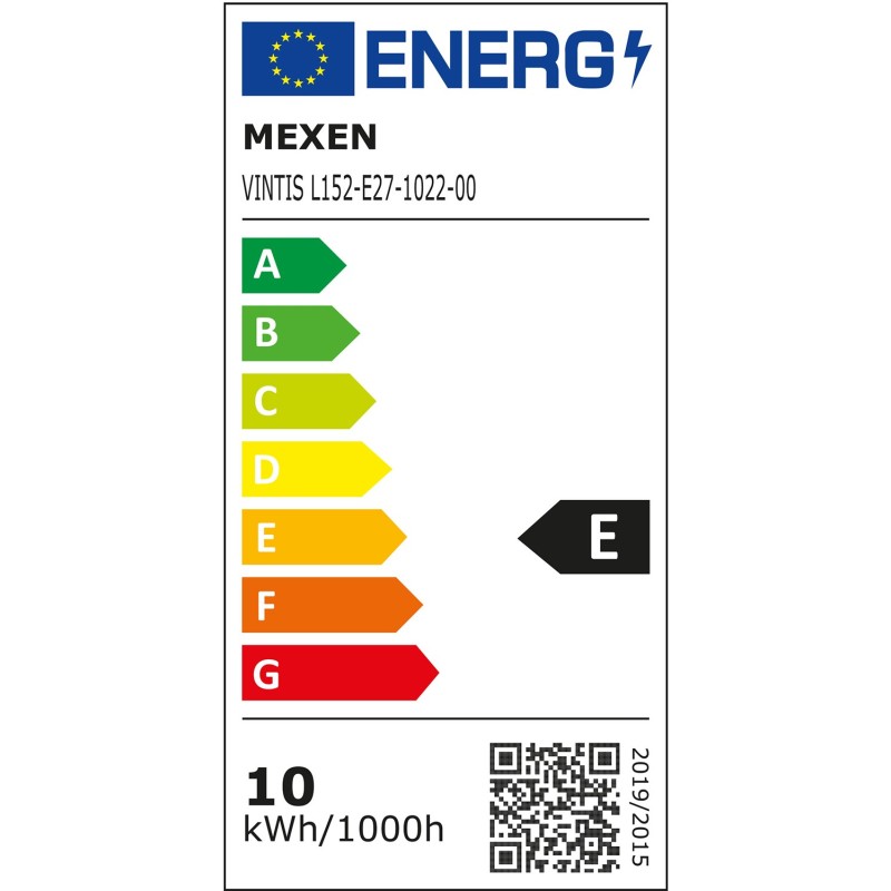Mexen Vintis 6x żarówka filament LED E27, ST64, 10W, Ciepła - 2200K, 1320 lm, clear - L152-E27-1022-00x06