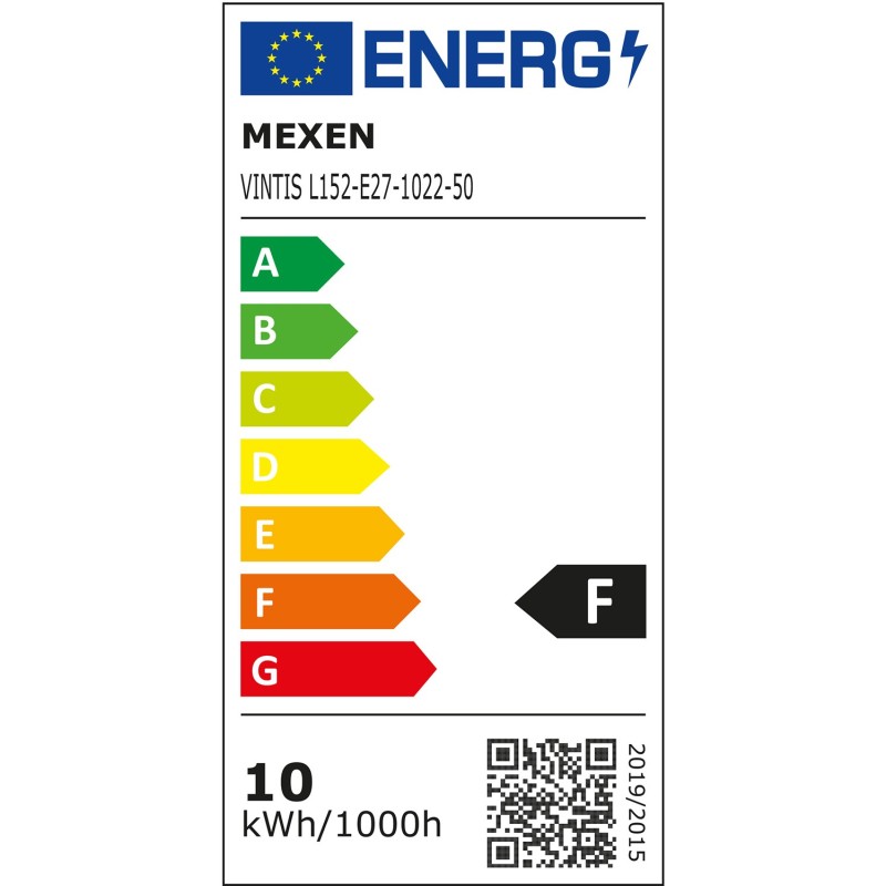 Mexen Vintis 6x żarówka filament LED E27, ST64, 10W, Ciepła - 2200K, 910 lm, amber - L152-E27-1022-50x06