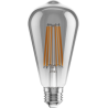 Mexen Vintis 6x żarówka filament LED E27, ST64, 10W, Ciepła - 2200K, 780 lm, smoke - L152-E27-1022-70x06