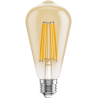 Mexen Vintis 6x żarówka filament LED E27, ST64, 10W, Ciepła - 2700K, 910 lm, amber - L152-E27-1027-50x06