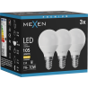 Mexen Nova 3x żarówka LED E14, G45, 1W, Ciepła - 3000K, 105 lm - L101-E14-0130-01x03