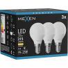 Mexen Nova 3x żarówka LED E14, G45, 3W, Ciepła - 3000K, 315 lm - L101-E14-0330-01x03