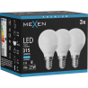 Mexen Nova 3x żarówka LED E14, G45, 3W, Zimna - 6500K, 315 lm - L101-E14-0365-01x03