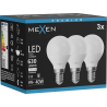 Mexen Nova 3x żarówka LED E14, G45, 6W, Neutralna - 4000K, 630 lm - L101-E14-0640-01x03