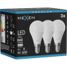 Mexen Nova 3x żarówka LED E14, G45, 8W, Neutralna - 4000K, 840 lm - L101-E14-0840-01x03