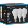 Mexen Nova 3x żarówka LED E14, G45, 9W, Zimna - 6500K, 945 lm - L101-E14-0965-01x03