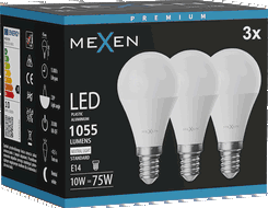 Mexen Nova 3x żarówka LED E14, G45, 10W, Neutralna - 4000K, 1055 lm - L101-E14-1040-01x03