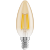 Mexen Vintis 3x żarówka filament LED E14, C35, 4W, Ciepła - 2200K, 400 lm, amber - L154-E14-0422-50x03