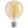 Mexen Vintis 3x żarówka filament LED E27, G80, 4W, Ciepła - 2200K, 400 lm, amber - L155-E27-0422-50x03