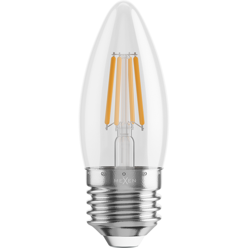 Mexen Vintis 10x żarówka filament LED E27, C35, 6W, Ciepła - 2700K, 720 lm, clear - L154-E27-0627-00x10