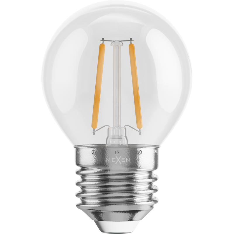 Mexen Vintis 10x żarówka filament LED E27, G45, 2W, Ciepła - 2700K, 240 lm, clear - L156-E14-0227-00x10
