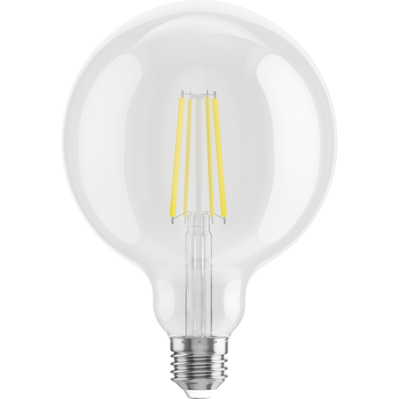 Mexen Vintis 10x żarówka filament LED E27, G125, 8W, Neutralna - 4000K, 1055 lm, clear - L158-E27-0840-00x10